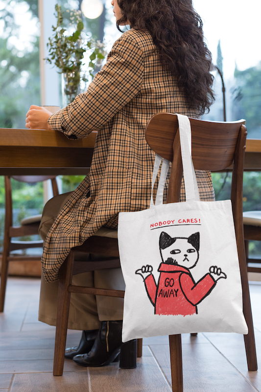 Go Away' Tote Bag