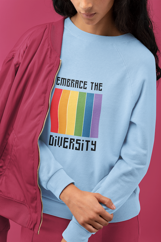 Embrace Diversity Gender-free Sweatshirt