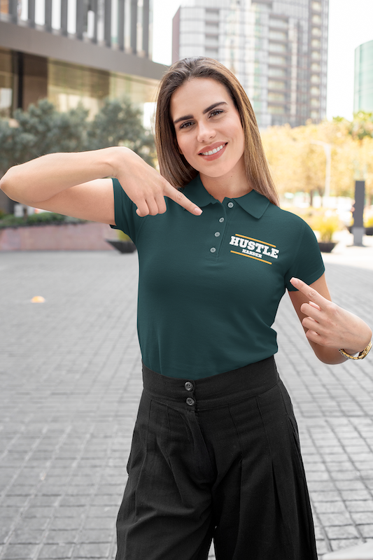 Hustle Harder Women's Polo