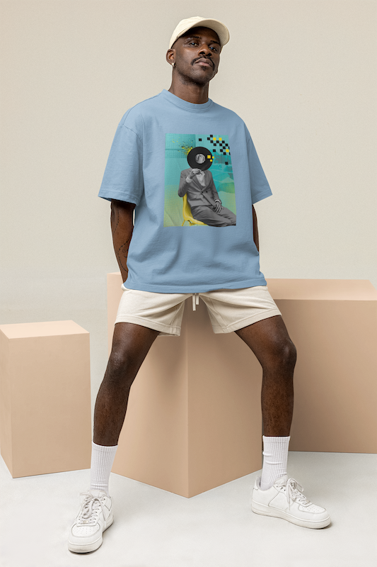 Disc Man - Oversized Unisex T-Shirt