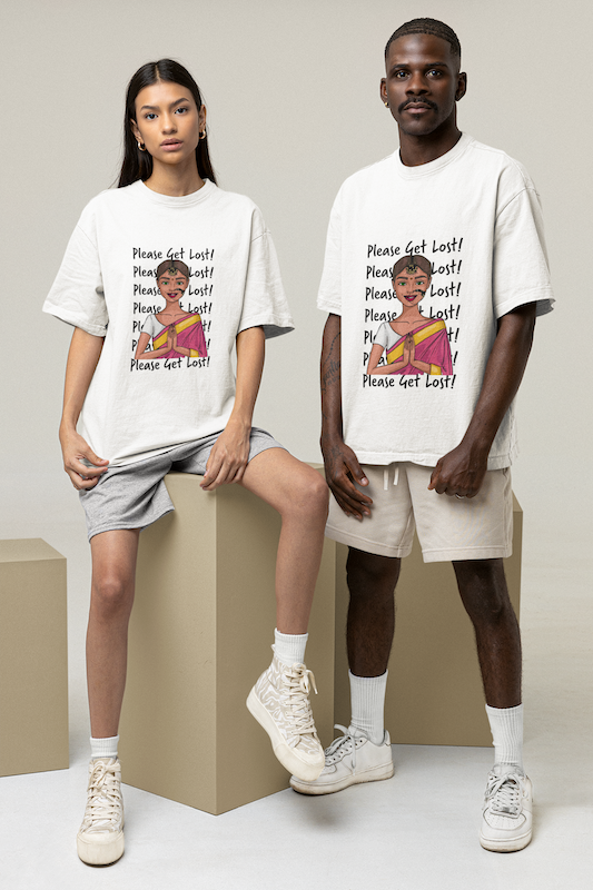 Please Get Lost - Oversized Unisex T-Shirt