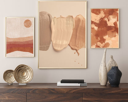 Boho Bliss: A Trio of Digital Art Prints for Your Beautiful Living Room