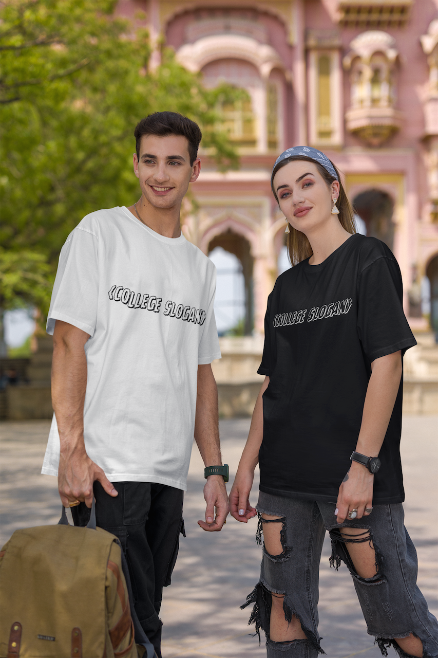 Your College Slogan - MYO Oversized Unisex T-Shirt