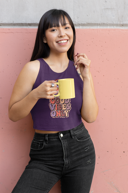 Good Vibes Only Crop Tank Top