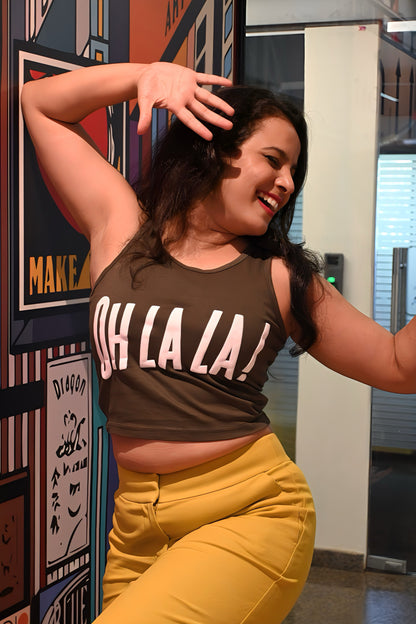 Oh La La! Crop Tank Top