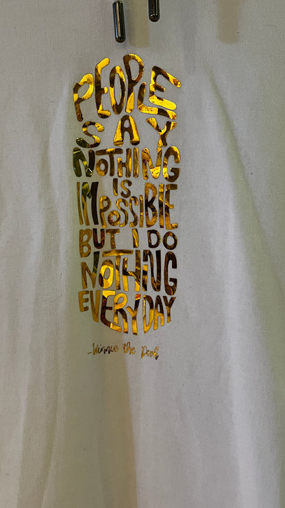 People Will Say with Gold Text - Unisex Hoodie