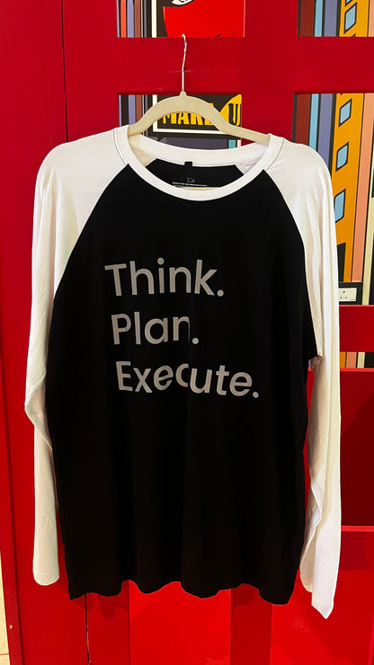 Think Plan Execute Dual Tone Men's T-Shirt