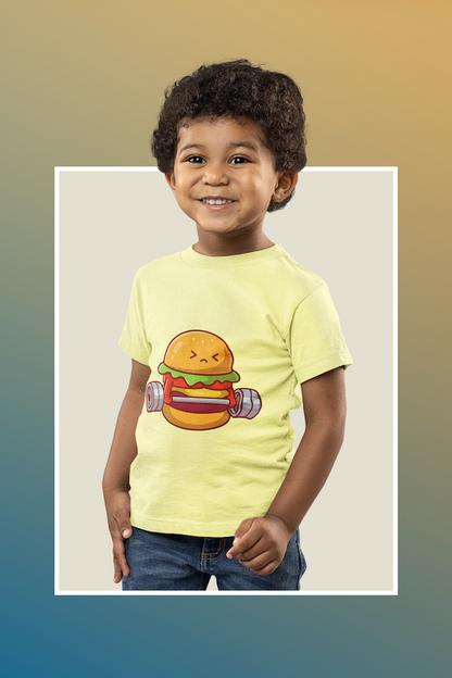 Lifting Weight Burger - Unisex Kids T-Shirt