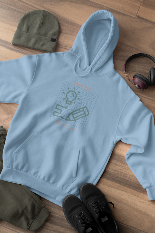 Make Your Own - Unisex Hoodie in Blue/Lavender