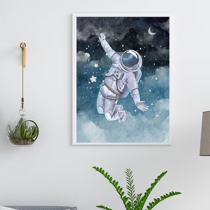 Space, the Ultimate 'Me Time': Get Your 'Need Some Space' Astronaut Digital Poster Today for your bedroom or office