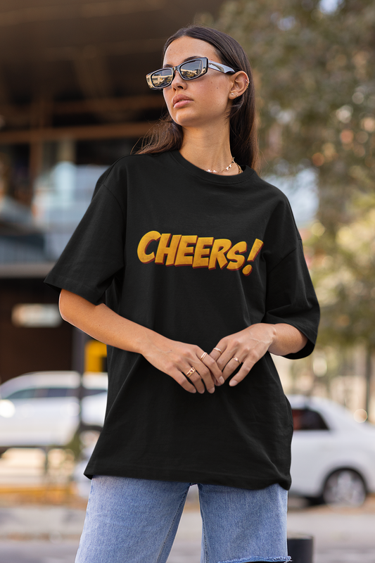 Cheers Women Oversized T-Shirt