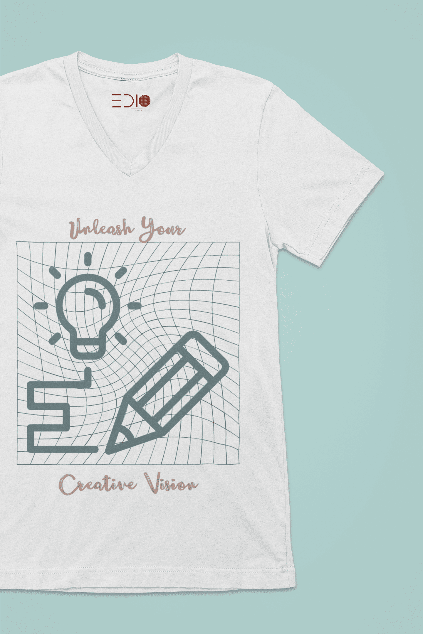 Make You Own Round Unisex V- Neck T-Shirt