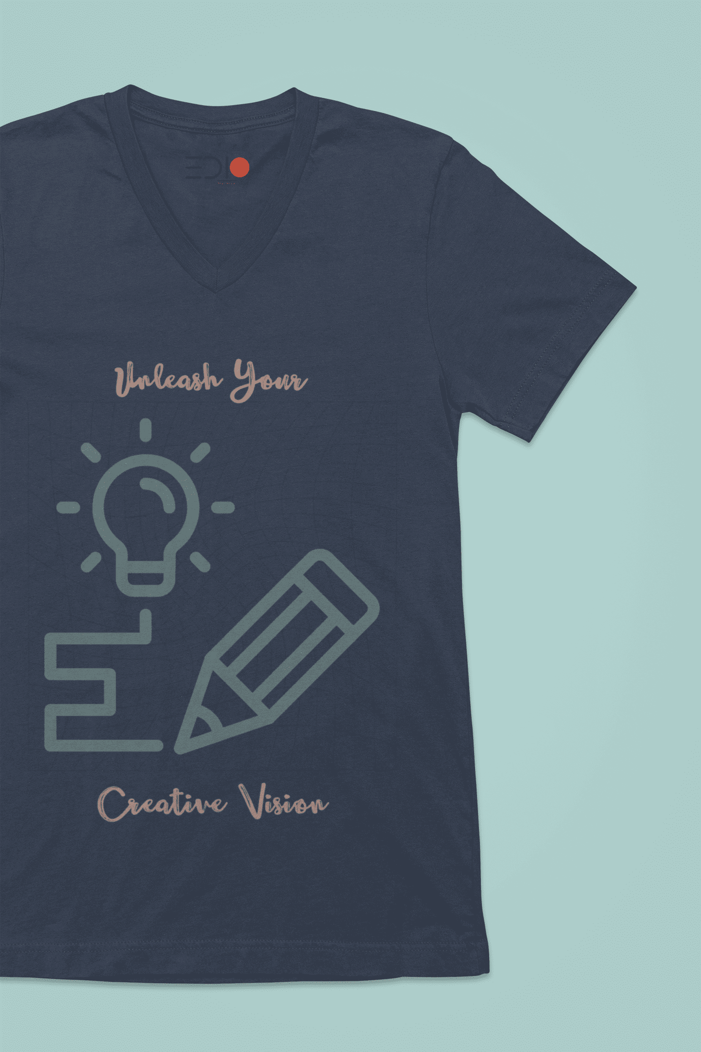 Make You Own Round Unisex V- Neck T-Shirt