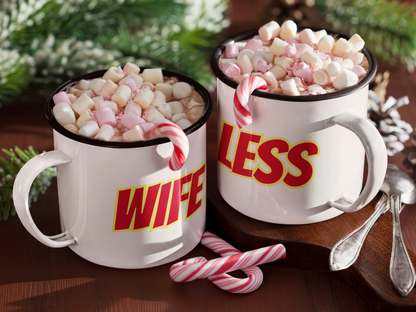 Set of 2 Wife-less Stainless Steel Mug