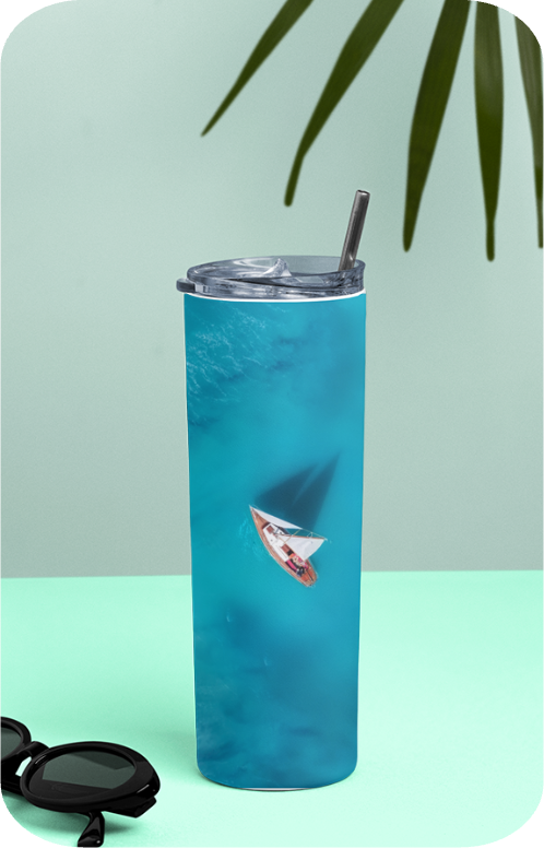 Not All Who Wander Are Lost - Tumbler Bottle with Steel Straw