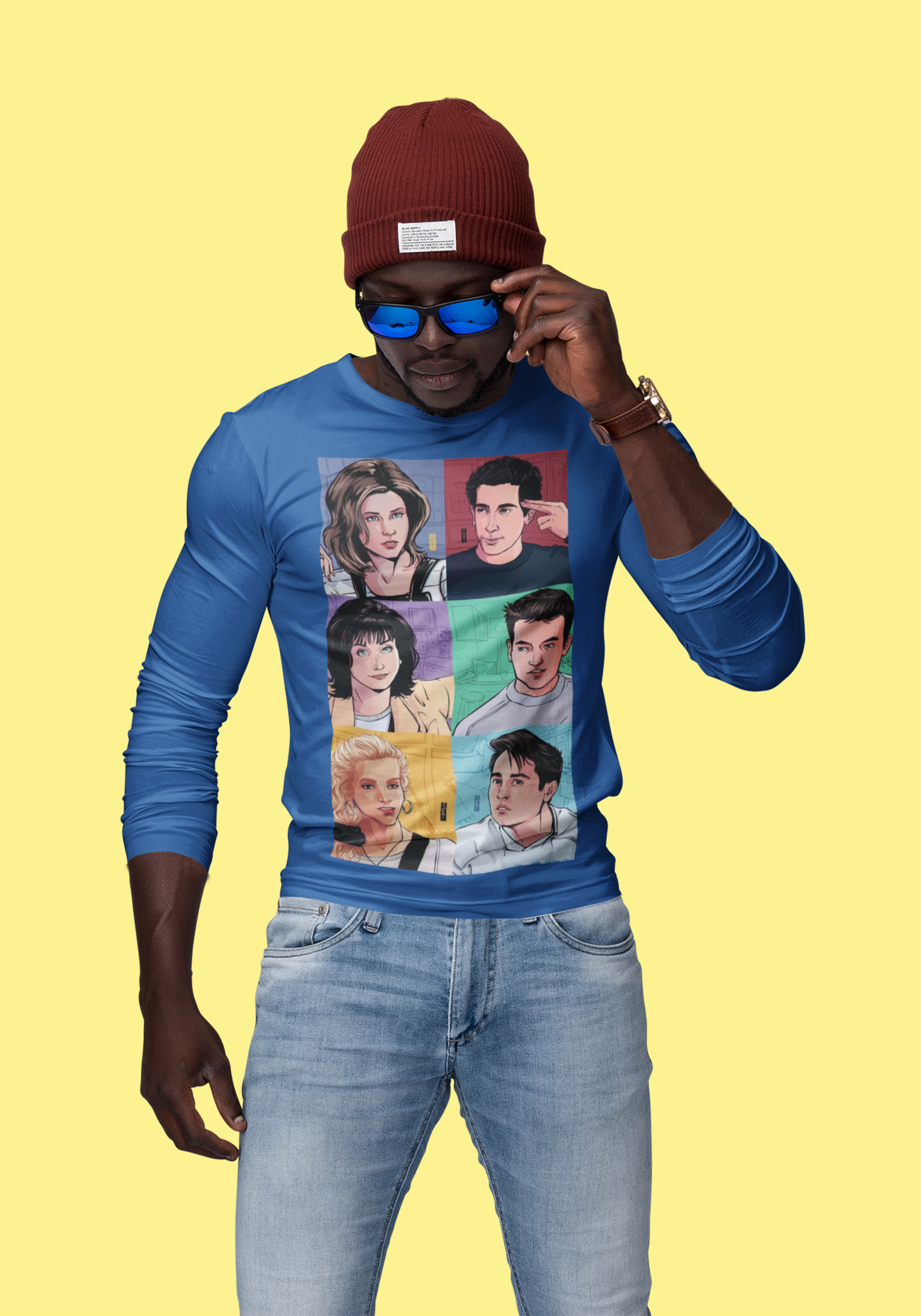 Friends For Life Full Sleeve Men's T-Shirt