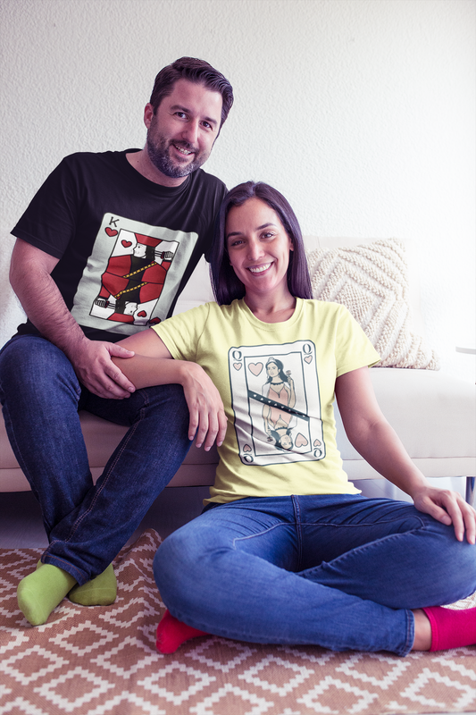 King and Queen Couple's T-Shirt (Pack of 2)