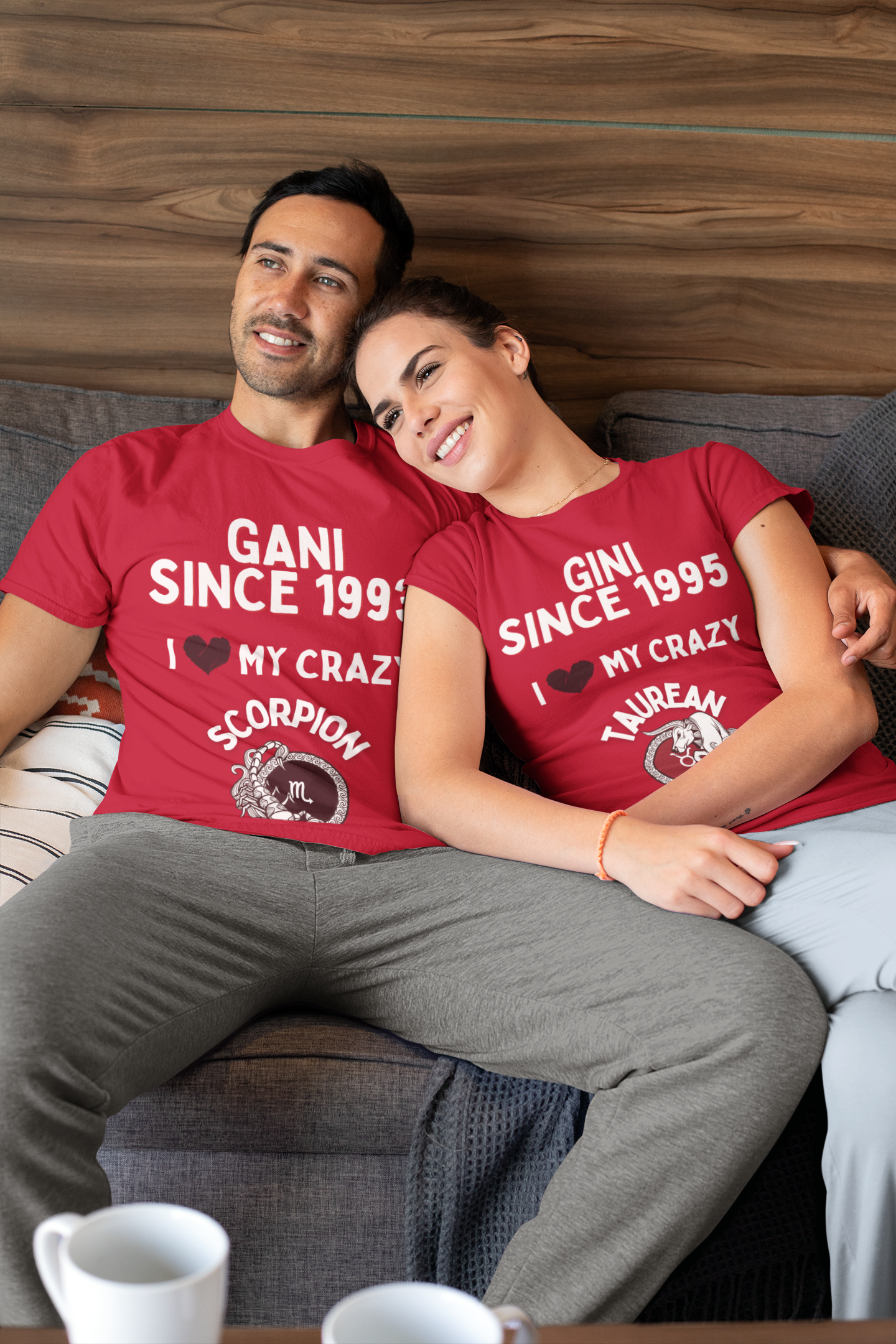 Customizeable Couple's T-Shirt (Pack of 2)