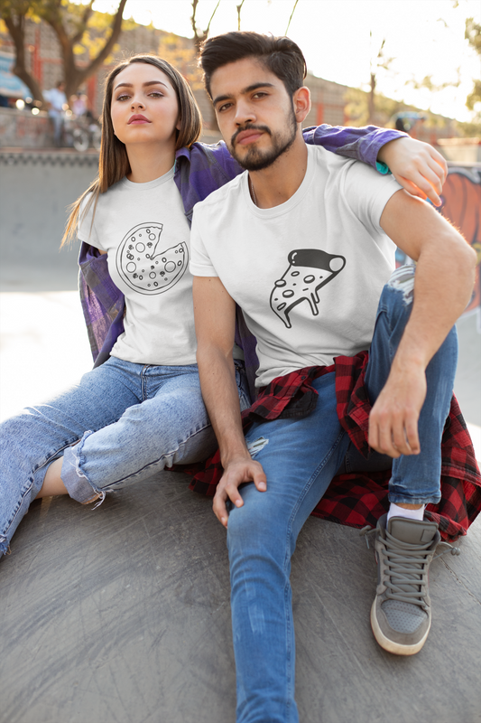 Share a Pizza Couple's T-Shirt (Pack of 2)